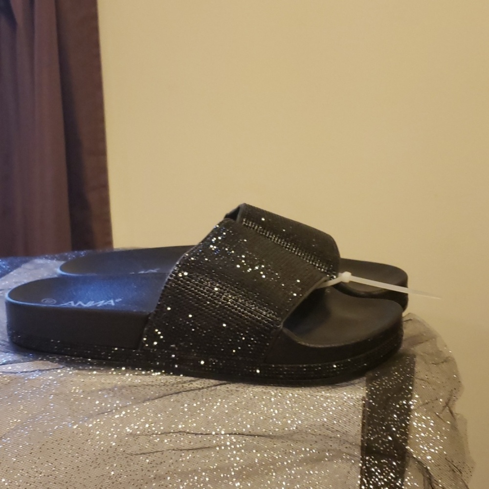 New Black slippers